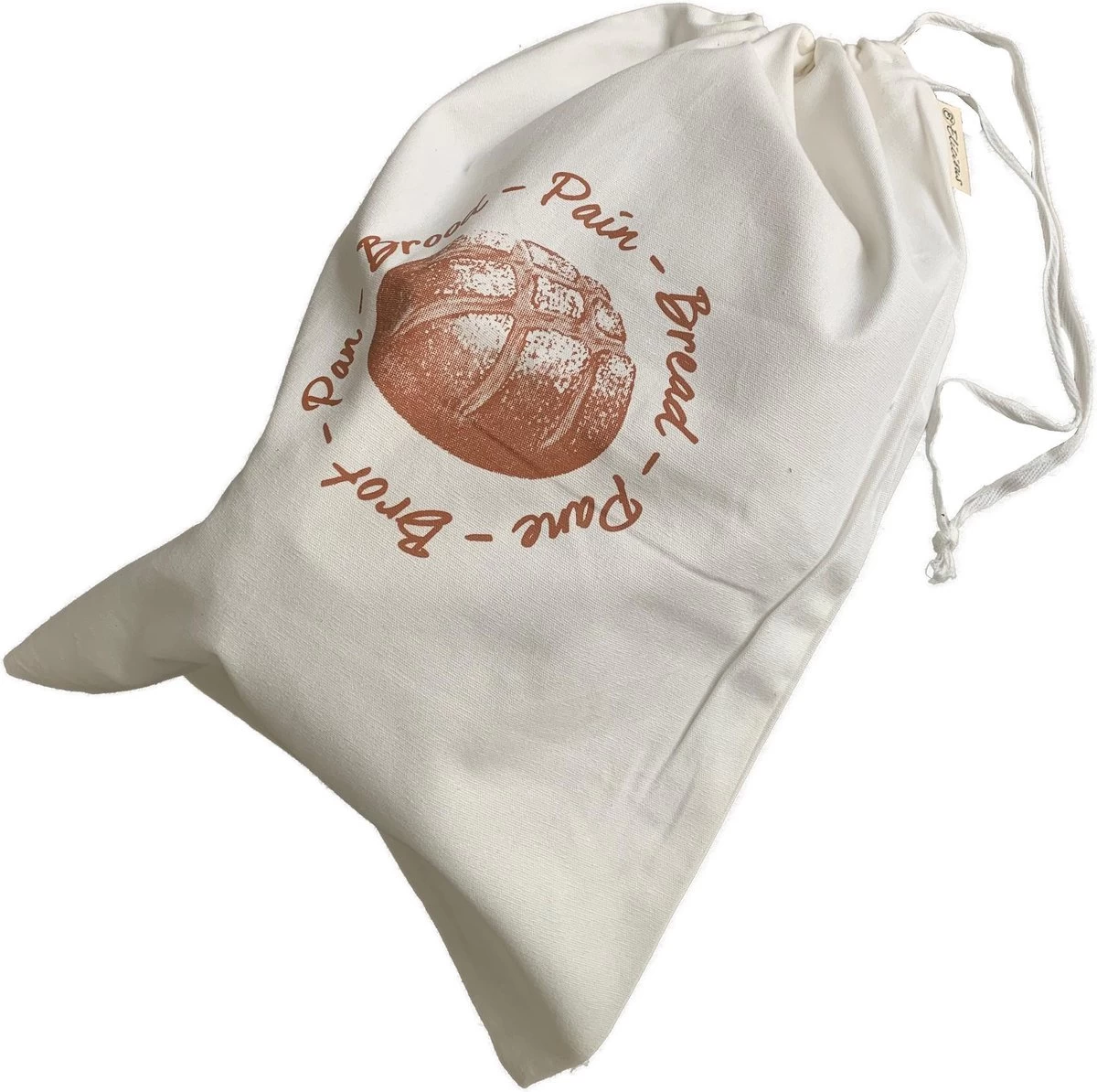 Elicious® - Broodzak - Herbruikbaar - Biologisch Katoen - GOTS Certificaat - Wasbaar - Zero Waste - Herbruikbare Zak 4 Elicious® - Broodzak - Herbruikbaar - Biologisch Katoen - GOTS Certificaat - Wasbaar - Zero Waste - Herbruikbare Zak - Afbeelding 2