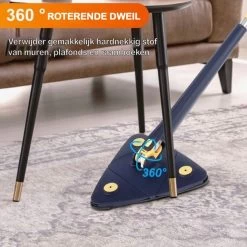 Premium Driehoekige Dweil Met Wringer - Verstelbaar En 360 Graden Draaibaar – Dweilsysteem Incl. 3 Microvezel Doeken -Schoonmaakmiddelen 1200x1198