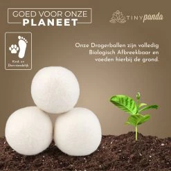 Merkloos Droger Ballen XL 8 Stuks – Zero Waste Dryer Balls - Duurzaam – Wasverzachter – Herbruikbare Drogerballen – Droogt De Was Sneller – Tiny Panda -Schoonmaakmiddelen 1200x1199 33