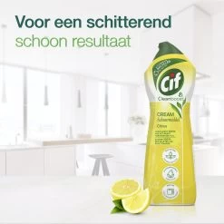 Cif CleanBoost Cream Citroen Schuurmiddel - 8 X 750 Ml - Voordeelverpakking -Schoonmaakmiddelen 1200x1199 41