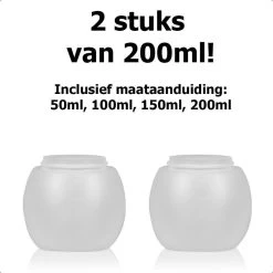 Dayshake Doseerbol Met Maataanduidingen (2 Stuks) - 200 Ml- Vloeibaar Wasmiddel Doseren - Wasbol - Herbruikbaar - Plastic - Voor Wasmachine - Alternatief Voor Doseerdop -Schoonmaakmiddelen 1200x1200 1015