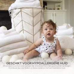 Merino Wollen Drogerballen XL - 10 Stuks - Herbruikbare Wasballen - Natuurlijke Wasverzachter - Wasbollen - Dryer Balls - Duurzame Nieuw-Zeelandse Droogballen -Schoonmaakmiddelen 1200x1200 1018