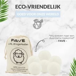 FAVE Drogerballen XL - 6 Stuks - Inclusief Opbergzakje - Wasbol - Wasballen - Doseerbol - Droogballen - Duurzaam 15 FAVE Drogerballen XL - 6 Stuks - Inclusief Opbergzakje - Wasbol - Wasballen - Doseerbol - Droogballen - Duurzaam -Schoonmaakmiddelen 1200x1200 1027