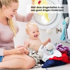 Droger Ballen Wol - Wasdroger Herbruikbare Wollen Droger Ballen - Droogballen Voor Snellere Droogtijd- Set 6 Stuks - Swilix -Schoonmaakmiddelen 1200x1200 1033