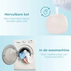 FAVE Doseerbol - Wasbollen - Drogerbollen - Transparant - Doseerdop - 230ml - 1 Stuk - Inclusief E-book 15 FAVE Doseerbol - Wasbollen - Drogerbollen - Transparant - Doseerdop - 230ml - 1 Stuk - Inclusief E-book -Schoonmaakmiddelen 1200x1200 1070