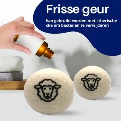 Waspakket - 6 Drogerballen - 2 Wasbollen - Maatschepje - Wasdoekje - Doseerbol - Wasbol - Doseerbollen -Schoonmaakmiddelen 1200x1200 1095