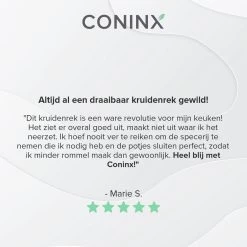 Coninx Kruidenrek Staand - Draaiend Kruidenrek Met Glazen Potjes - Kruidencarrousel Draaibaar - 8 Kruidenpotjes - Wit / RVS 20 Coninx Kruidenrek Staand - Draaiend Kruidenrek Met Glazen Potjes - Kruidencarrousel Draaibaar - 8 Kruidenpotjes - Wit / RVS -Schoonmaakmiddelen 1200x1200 1387