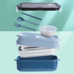 Lunchbox - Meal Prep Bakjes - Lunch Box Met Deksel - Meal Prep – Bento Box - Lunchtrommel Met Bestek Blauw 33 Lunchbox - Meal Prep Bakjes - Lunch Box Met Deksel - Meal Prep – Bento Box - Lunchtrommel Met Bestek Blauw -Schoonmaakmiddelen 1200x1200 1403