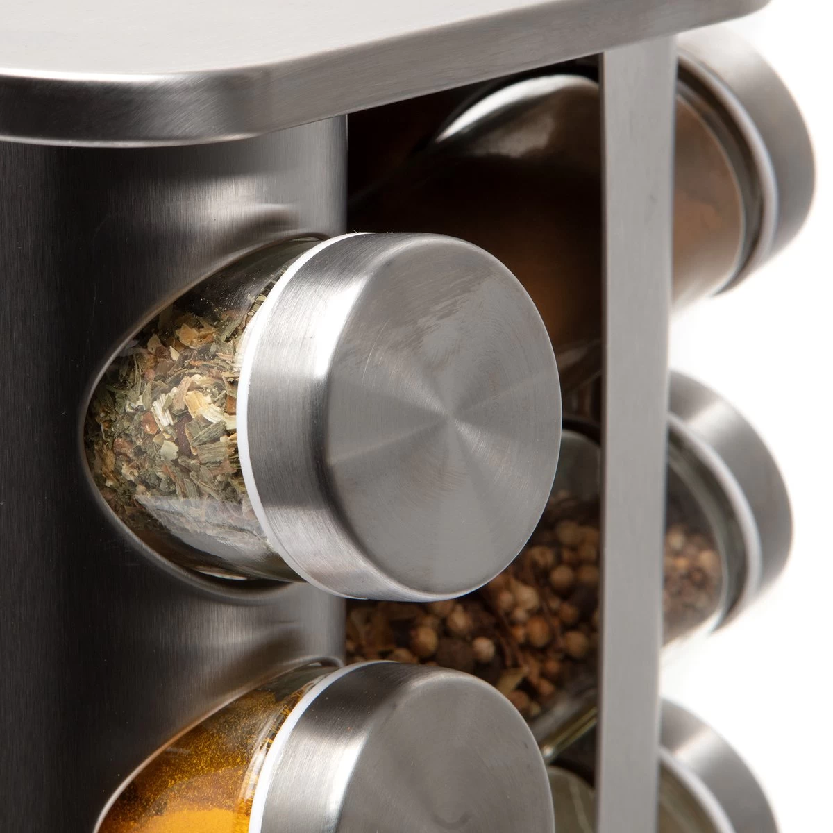 Pazzo Goods - Kruidenrek Staand - Kruidenrek Met Potjes - Zilver - RVS - Kruidenrek Draaibaar - 20 Kruidenpotjes - Inclusief Stickers & Stift - Kruiden Carrousel 7 Pazzo Goods - Kruidenrek Staand - Kruidenrek Met Potjes - Zilver - RVS - Kruidenrek Draaibaar - 20 Kruidenpotjes - Inclusief Stickers & Stift - Kruiden Carrousel - Afbeelding 5