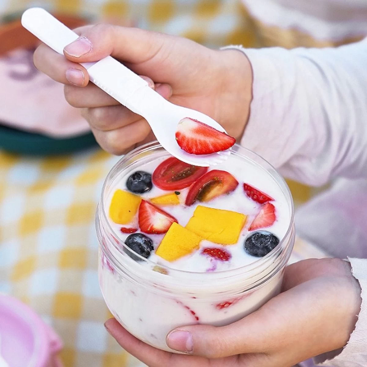 Deluqse Overnight Oats Potjes - Overnights Oats Beker - Set Van 3 - Oats Potjes - Overnight Oats Jar - Muesli Beker - Havermout Potjes 6 Deluqse Overnight Oats Potjes - Overnights Oats Beker - Set Van 3 - Oats Potjes - Overnight Oats Jar - Muesli Beker - Havermout Potjes - Afbeelding 4