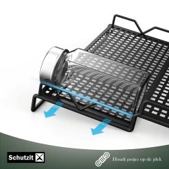 Schutzit - Kruidenrek Lade - Metaal - Zwart - 3 Lagen - Kruiden Organizer Liggend Ladeinzet -Schoonmaakmiddelen 1200x1200 1477