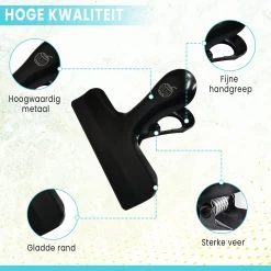 Bangosa® Vershoudclips - Afsluitclips - Vershoud Knijpers -Zaksluiter - Vershoudklemmen - RVS - 10 Stuks -Schoonmaakmiddelen 1200x1200 1483