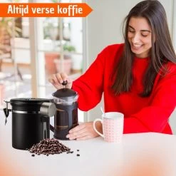 Koffie Bewaarbus Luchtdicht Met CO2 Uitlaat - Koffieblik Bewaarblik Voor 500 Gr Koffiebonen - Zwart - 1.2L 13 Koffie Bewaarbus Luchtdicht Met CO2 Uitlaat - Koffieblik Bewaarblik Voor 500 Gr Koffiebonen - Zwart - 1.2L -Schoonmaakmiddelen 1200x1200 1538