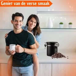 Koffie Bewaarbus Luchtdicht Met CO2 Uitlaat - Koffieblik Bewaarblik Voor 500 Gr Koffiebonen - Zwart - 1.2L 14 Koffie Bewaarbus Luchtdicht Met CO2 Uitlaat - Koffieblik Bewaarblik Voor 500 Gr Koffiebonen - Zwart - 1.2L -Schoonmaakmiddelen 1200x1200 1539
