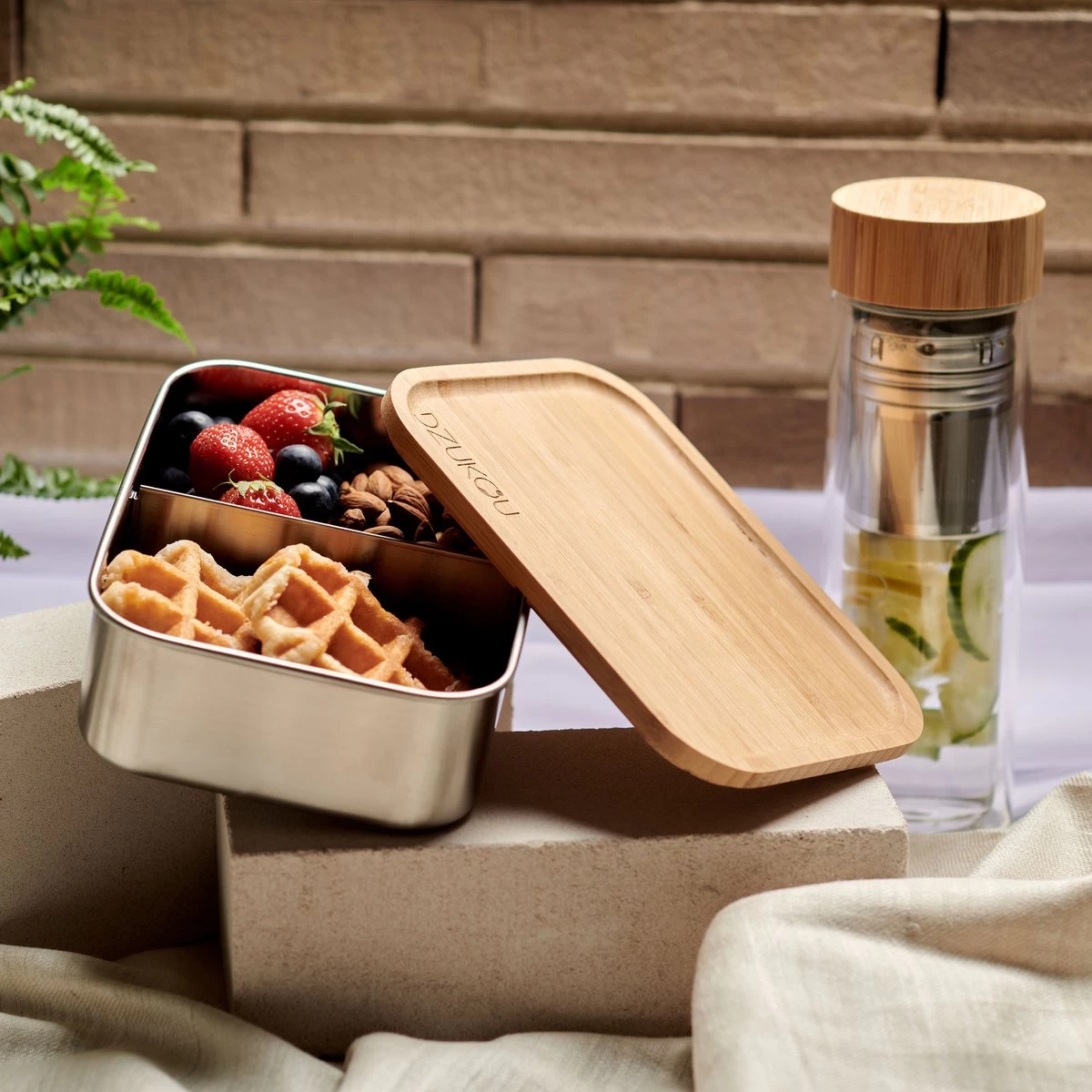 Dzukou Jim Corbett – RVS Lunchbox - Volwassenen - Met Vakjes - 1200 Ml 8 Dzukou Jim Corbett – RVS Lunchbox - Volwassenen - Met Vakjes - 1200 Ml - Afbeelding 6