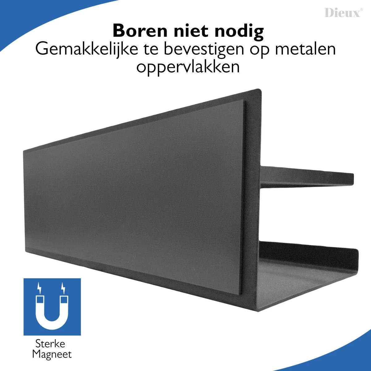 Dieux® - Magnetisch Kruidenrek - Ophangbaar Opbergrek - Keukenrek - Complete Set - Aanrecht Organiser - Badkamerrek - Wandrek - Staal - Zwart - Pasen 5 Dieux® - Magnetisch Kruidenrek - Ophangbaar Opbergrek - Keukenrek - Complete Set - Aanrecht Organiser - Badkamerrek - Wandrek - Staal - Zwart - Pasen - Afbeelding 3