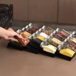 Kruidenrek Lade - Zwart - 4 Laags - Aluminium - Kruidenpotjes Opbergen 12 Kruidenrek Lade - Zwart - 4 Laags - Aluminium - Kruidenpotjes Opbergen -Schoonmaakmiddelen 1200x1200 1685