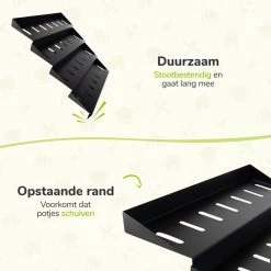 Kruidenrek Lade - Zwart - 4 Laags - Aluminium - Kruidenpotjes Opbergen 14 Kruidenrek Lade - Zwart - 4 Laags - Aluminium - Kruidenpotjes Opbergen -Schoonmaakmiddelen 1200x1200 1687