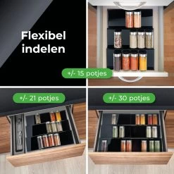 Goedewaere Kruidenrek Lade - 6 Stuks - Keuken Organizers - Keukenlade Organiser - Kruiden Organizer - Uitschuifbaar - Kunststof 18 Goedewaere Kruidenrek Lade - 6 Stuks - Keuken Organizers - Keukenlade Organiser - Kruiden Organizer - Uitschuifbaar - Kunststof -Schoonmaakmiddelen 1200x1200 1700
