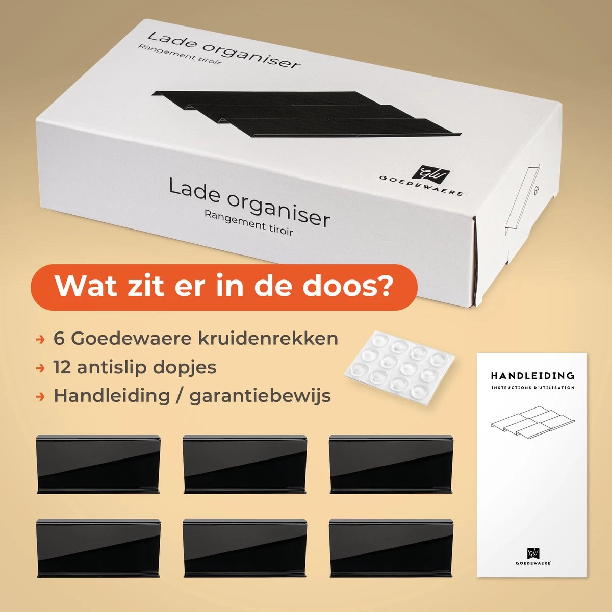 Goedewaere Kruidenrek Lade - 6 Stuks - Keuken Organizers - Keukenlade Organiser - Kruiden Organizer - Uitschuifbaar - Kunststof 9 Goedewaere Kruidenrek Lade - 6 Stuks - Keuken Organizers - Keukenlade Organiser - Kruiden Organizer - Uitschuifbaar - Kunststof - Afbeelding 7