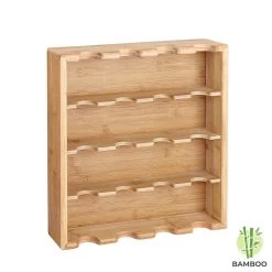 Merkloos Decopatent® Kruidenrekje Ophangbaar - Kruidenrek Inclusief 16 Kruidenpotjes - Bamboe Hout - 4 Laags -Schoonmaakmiddelen 1200x1200 1710