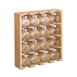 Merkloos Decopatent® Kruidenrekje Ophangbaar - Kruidenrek Inclusief 16 Kruidenpotjes - Bamboe Hout - 4 Laags -Schoonmaakmiddelen 1200x1200 1711