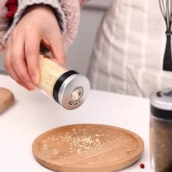 Merkloos Decopatent® Kruidenrek Incl. 16 Glazen Kruiden Potjes - Rvs Strooideksel - Staand Kruiden & Specerijen Rek - Kruidenpotjes Glas -Schoonmaakmiddelen 1200x1200 1720