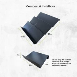 Kitchenful Kruidenrek Lade - Kruiden Organiser - 6 Stuks - Zwart - Verstelbaar - Metaal - Kruiden Opberger -Schoonmaakmiddelen 1200x1200 1729