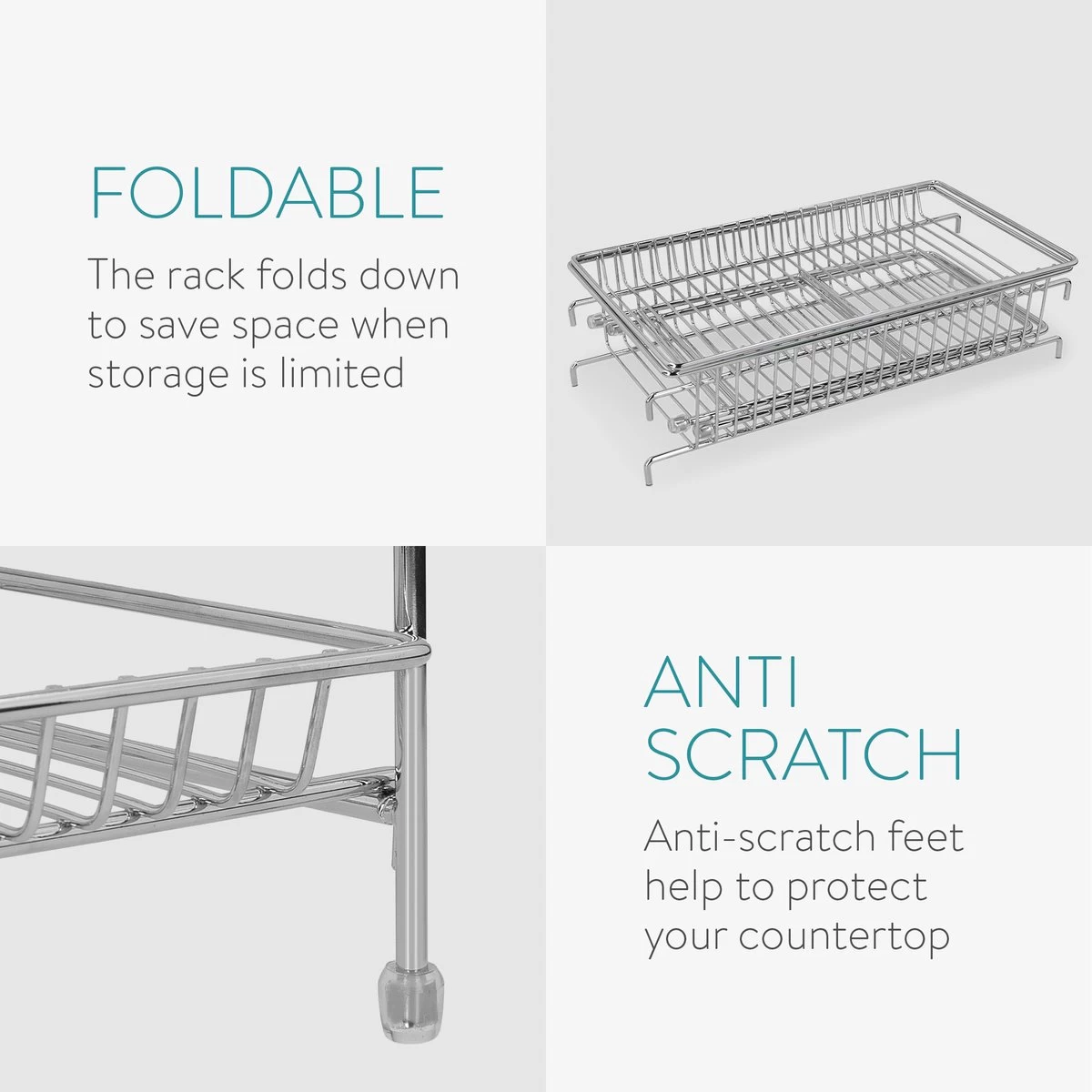 Navaris Stalen Kruidenrekje 2 Laags - Kruidenrek Staand - Rek Voor Kruidenpotjes En Glaasjes - Multifunctionele Organizer Voor Keuken En Badkamer 6 Navaris Stalen Kruidenrekje 2 Laags - Kruidenrek Staand - Rek Voor Kruidenpotjes En Glaasjes - Multifunctionele Organizer Voor Keuken En Badkamer - Afbeelding 4
