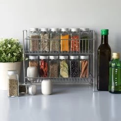 Navaris Stalen Kruidenrekje 2 Laags - Kruidenrek Staand - Rek Voor Kruidenpotjes En Glaasjes - Multifunctionele Organizer Voor Keuken En Badkamer 21 Navaris Stalen Kruidenrekje 2 Laags - Kruidenrek Staand - Rek Voor Kruidenpotjes En Glaasjes - Multifunctionele Organizer Voor Keuken En Badkamer -Schoonmaakmiddelen 1200x1200 1744