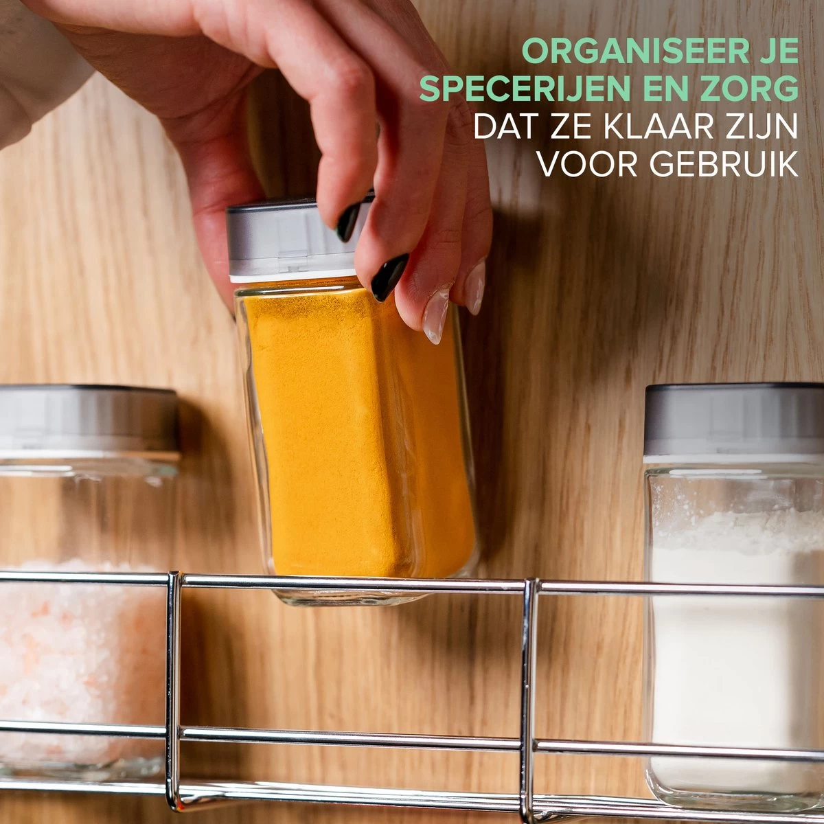 Merkloos Coninx Kruidenrek KR3000 - Ophangbaar - 32 Kruidenpotjes - 4 Laags 11 Merkloos Coninx Kruidenrek KR3000 - Ophangbaar - 32 Kruidenpotjes - 4 Laags - Afbeelding 9