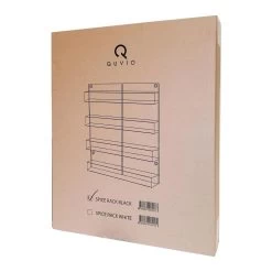 QUVIO Groot Kruidenrek Staal - Ophangbaar - Voor 32 Kruidenpotjes - 4 Laags - Zwart -Schoonmaakmiddelen 1200x1200 1766