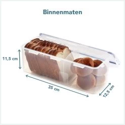 Lock&Lock Vershouddoos Voor Brood - Brooddoos - Broodtrommel - Brood Bewaren - Opbergdoos - Bewaardoos Met Deksel - 100% Luchtdicht - BPA Vrij - 5 Liter - Transparant -Schoonmaakmiddelen 1200x1200 1785