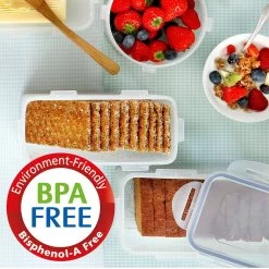 Lock&Lock Vershouddoos - Bewaardoos Met Deksel - Voor Ontbijtkoek Peperkoek En Cake - Cakedoos - 100% Luchtdicht - 2 Liter -Schoonmaakmiddelen 1200x1200 1808