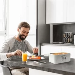 Delaware Broodtrommel Metaal 30 X 16 X 20,5 Cm Klapdeksel Ventilatiegaten -Schoonmaakmiddelen 1200x1200 1820