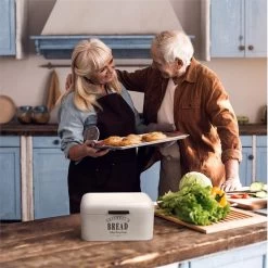 Delaware Broodtrommel Metaal 30 X 16 X 20,5 Cm Klapdeksel Ventilatiegaten -Schoonmaakmiddelen 1200x1200 1821