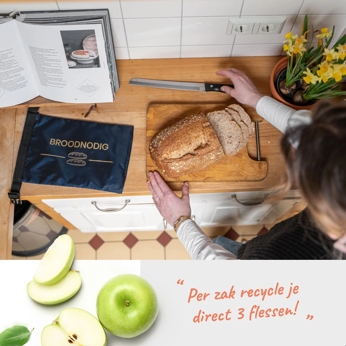 BROODNODIG® - Herbruikbare Boterhamzak - Van 100% Gerecyclede PET-flessen - Ideaal Als Diepvrieszakjes - Lunchzak - Herbruikbaar Boterhamzakje - Foodwrap - Lunchbox - 30x20cm - Zwart 9 BROODNODIG® - Herbruikbare Boterhamzak - Van 100% Gerecyclede PET-flessen - Ideaal Als Diepvrieszakjes - Lunchzak - Herbruikbaar Boterhamzakje - Foodwrap - Lunchbox - 30x20cm - Zwart - Afbeelding 7