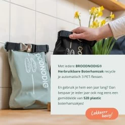 BROODNODIG® - Herbruikbare Boterhamzak - Van 100% Gerecyclede PET-flessen - Ideaal Als Diepvrieszakjes - Lunchzak - Herbruikbaar Boterhamzakje - Foodwrap - Lunchbox - 30x20cm - Zwart 19 BROODNODIG® - Herbruikbare Boterhamzak - Van 100% Gerecyclede PET-flessen - Ideaal Als Diepvrieszakjes - Lunchzak - Herbruikbaar Boterhamzakje - Foodwrap - Lunchbox - 30x20cm - Zwart -Schoonmaakmiddelen 1200x1200 1849