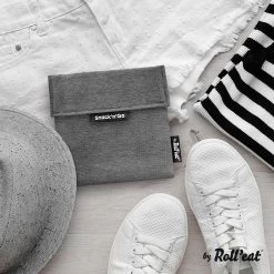 Roll'Eat Snack'n Go Herbruikbaar Boterhamzakje - Grijs -Schoonmaakmiddelen 1200x1200 1871