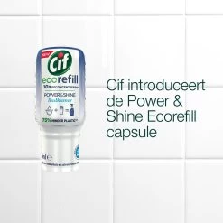 Cif Power & Shine Badkamer Ecorefill Capsule - 10 X 70 Ml - Voordeelverpakking -Schoonmaakmiddelen 1200x1200 2048
