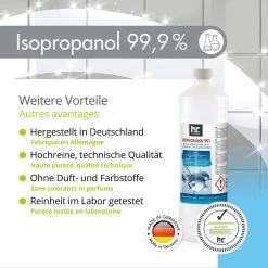 Isopropyl Alcohol - Isopropanol - IPA - Isopropyl - 99,9% Zuiver - 1000ml - Inclusief Trechter -Schoonmaakmiddelen 1200x1200 2088