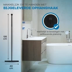 WITTS Luxe Vloerwisser - RVS - Vloertrekker - Vloertrekker Met Steel - Vloerwisser Badkamer -Schoonmaakmiddelen 1200x1200 215