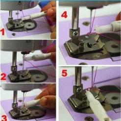 Buttonz® - Naaimachine Draaddoorhaler Wit - Draad Rijger - Naalddoorsteker - Draaddoorsteker - Naaldbedrader Handig Draad Door Naald Hulp Tool Naaldinrijger -Schoonmaakmiddelen 1200x1200 2237