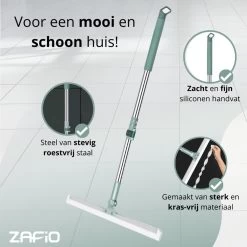 Zafio Vloertrekker Met Steel Vloerwisser Watertrekker Badkamer Douche - 80 / 130 Cm - Uitschuifbaar 10 Zafio Vloertrekker Met Steel Vloerwisser Watertrekker Badkamer Douche - 80 / 130 Cm - Uitschuifbaar -Schoonmaakmiddelen 1200x1200 225