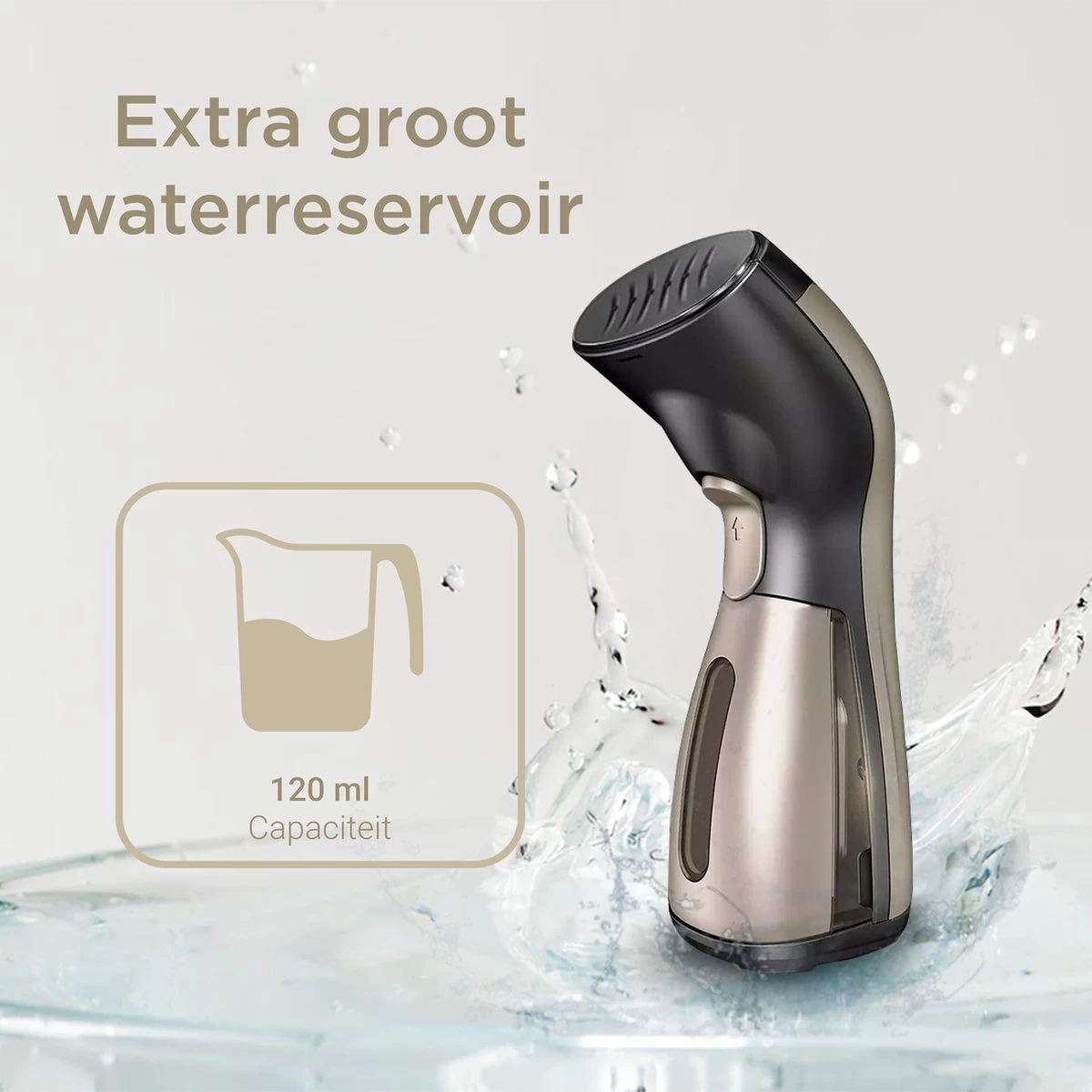 Luxe Kledingstomer - Handstomer - Handstoomreiniger - Stoomstrijkijzer - Stomer Kleding - Voor Op Reis - Goud 9 Luxe Kledingstomer - Handstomer - Handstoomreiniger - Stoomstrijkijzer - Stomer Kleding - Voor Op Reis - Goud - Afbeelding 7