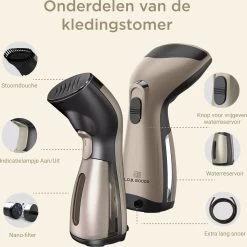 Luxe Kledingstomer - Handstomer - Handstoomreiniger - Stoomstrijkijzer - Stomer Kleding - Voor Op Reis - Goud 20 Luxe Kledingstomer - Handstomer - Handstoomreiniger - Stoomstrijkijzer - Stomer Kleding - Voor Op Reis - Goud -Schoonmaakmiddelen 1200x1200 2253