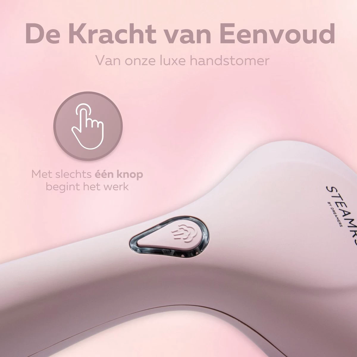 STEAMR - Krachtige Luxe Kledingstomer - Handstomer - Roze 6 STEAMR - Krachtige Luxe Kledingstomer - Handstomer - Roze - Afbeelding 4