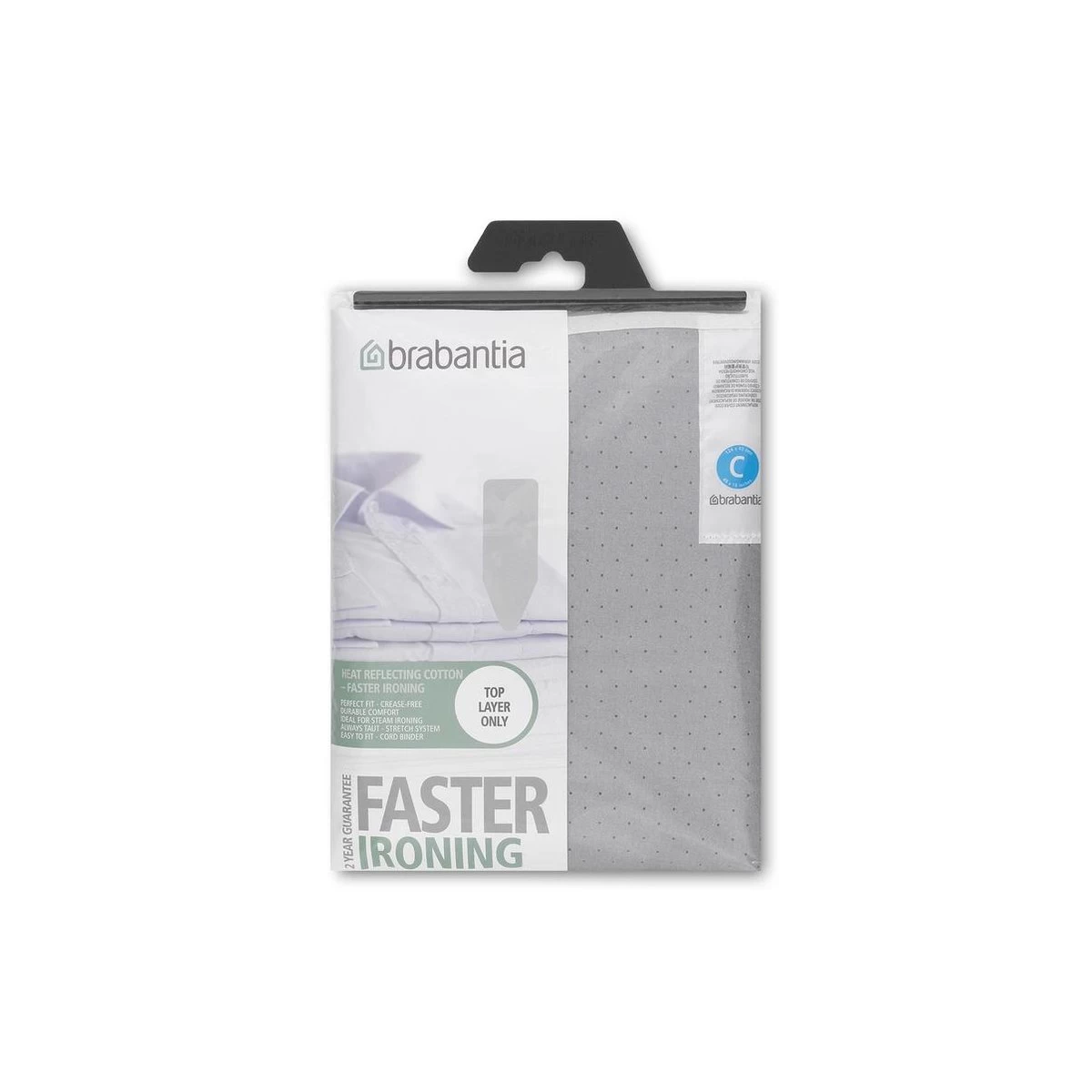 Brabantia Strijkplankhoes C - 124 X 45 Cm - Metallic - Alleen Toplaag 5 Brabantia Strijkplankhoes C - 124 X 45 Cm - Metallic - Alleen Toplaag - Afbeelding 3