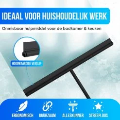 Avalo Vloertrekker Met Steel - Luxe Vloerwisser - Aluminium Water Trekker - Douche Wisser - Badkamer - Zwart - 136x40 CM 12 Avalo Vloertrekker Met Steel - Luxe Vloerwisser - Aluminium Water Trekker - Douche Wisser - Badkamer - Zwart - 136x40 CM -Schoonmaakmiddelen 1200x1200 229