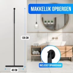 Avalo Vloertrekker Met Steel - Luxe Vloerwisser - Aluminium Water Trekker - Douche Wisser - Badkamer - Zwart - 136x40 CM 13 Avalo Vloertrekker Met Steel - Luxe Vloerwisser - Aluminium Water Trekker - Douche Wisser - Badkamer - Zwart - 136x40 CM -Schoonmaakmiddelen 1200x1200 230